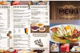 design modern restaurant, food, drink and digital menu board