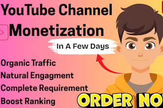 do organic youtube channel promotion and monetization