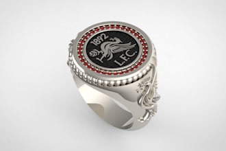 redesign 3d champions ring,cad design,render bronze,3d jewellery set,event medal