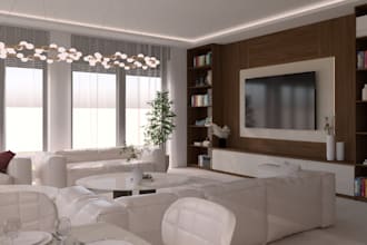 render photorealistic apartment layout,3d villa interior, bedroom,2d floor plan