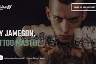 build squarespace tattoo artist website tattoo art studio salon website