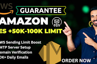 create amazon ses account, smtp server, for email deliverability with domain