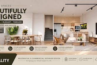 design 3d luxury residential and commercial interiors