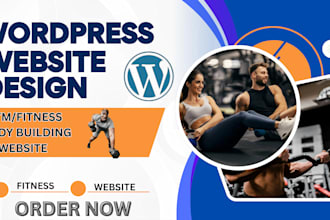 design responsive fitness, gym, yoga, and personal trainer wordpress website
