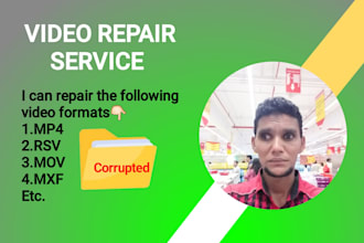 repair corrupted mov mp4 mxf video files and recover camera data