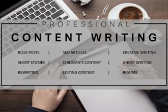 be your content writer, copywriter, seo writer for your website