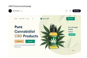 build webflow cbd medical ecommerce website webflow hemp weed marijuana website