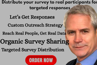 distribute online survey  to real and targeted audience