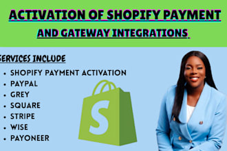 activate shopify payment to your store