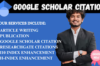 increase citation on google scholar profile article writing
