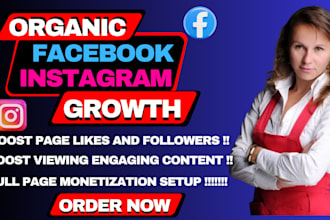 promote and monetize your facebook instagram page organically and start earning