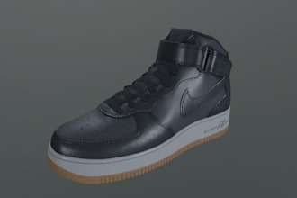 design hyper realistic 3d sneaker, shoe models ready for marketing, production