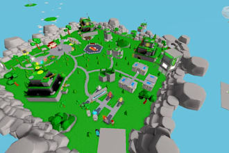 do advance or cartoon roblox map or roblox vfx, roblox ui, roblox scripting