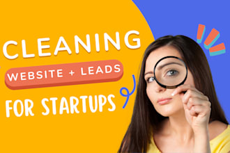 build clean website for cleaning service to generate  cleaning leads