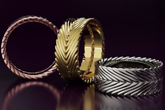 create high quality 3d jewelry, necklace, ring, bracelet, pendant, model design