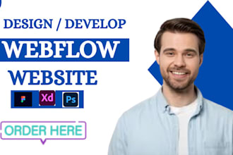 design and develop webflow website, figma to webflow, webflow expert and ui ux