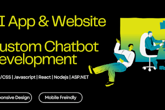 develop ai chatbot, ai website, and ai software