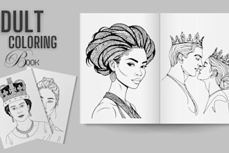 make quality adult coloring book, coloring page, kdp coloring book, ebook design