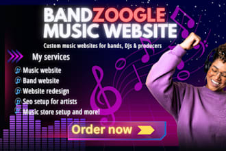 design bandzoogle redesign bandzoogle band music website and banzoogle store