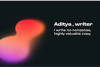 be your go to copywriter for emails, ads, and web content