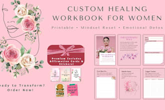 create a healing and empowering workbook for women