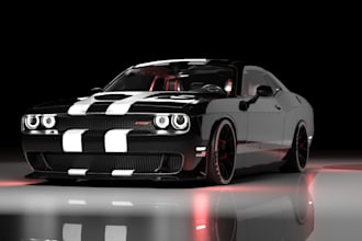 hybrid dodge challenger sport car, audi sport car model,asseto corsa,gta v,fivem
