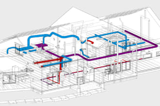 do hvac calculation, duct design for permit and cooling heating load calculation