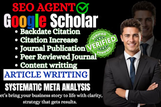 write and publish research article in google scholar journals, content writing