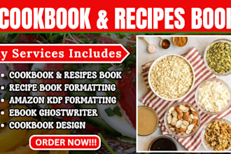 write and format your cookbook or recipe book for amazon kdp