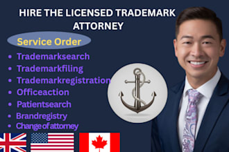 expertly do a trademark registration USA and search, as an attorney