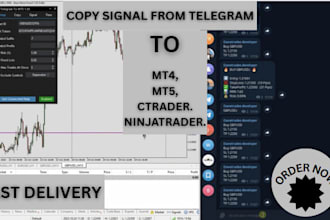code telegram trade copier mt4 mt5, signal trade copier for forex trading bot