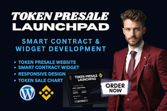 create revamp token presale launchpad with smart contract widget development