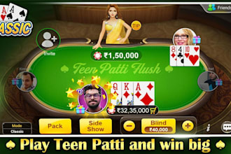 design and develop multiplayer poker, rummy, teen patti and blackjack games