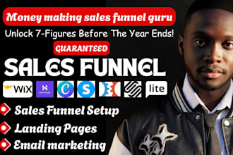 build systeme io sales funnel, clickfunnels, and leadpages landing page design