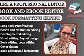 format fiction novel story, edit book proofread  novel story, memoir for amazon