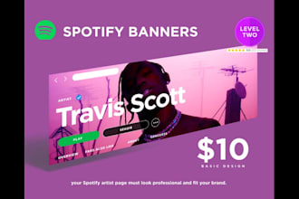 design stunning spotify banners