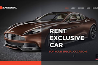 develop car rental website, trailer rental, car dealership website
