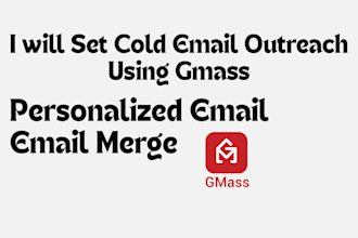 set up gmass cold email outreach, personalized cold email gmass campaign