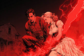 draw comic book, custom illustration, graphic novel as comic book artist