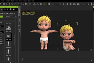 create 3d character modeling and rigging for iclone cc maya