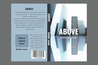 design 2 quality book cover concepts with spine and back