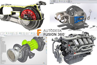 industrial 3d cad design solidwork fusion 360 cad modeling product design render