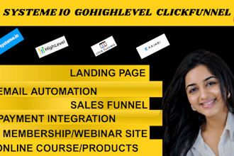 systeme io clickfunnels sales funnel landing page gohighlevel kajabi podia websi