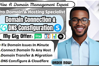 connect domain, fix dns, redirect domain, transfer domain to systeme io, godaddy