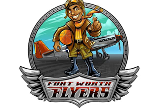 design high quality aviation mascot logo with my fastest delivery