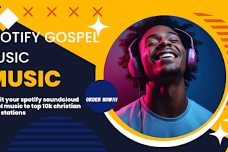 submit your spotify soundcloud gospel music to top 10k christian radio  stations