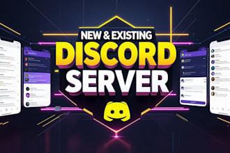 setup new and existing custom discord server within 48 hours