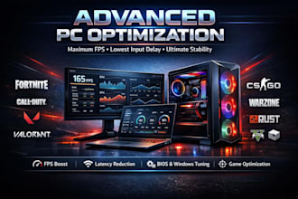 optimize and boost your PC for fortnite, valorant and warzones