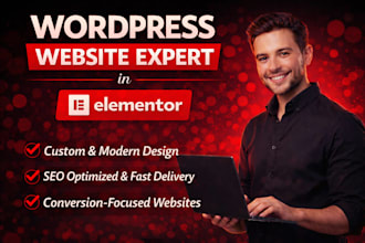 create wordpress website using elementor, elementor wordpress website