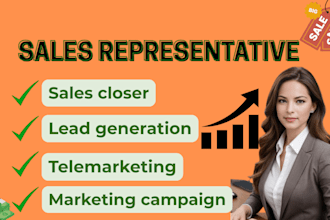 be your sales representative sales closer sales agent sales person and sales rep